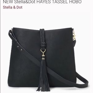 NIB Stella & Dot  Hayes Tassel Hobo Bag
